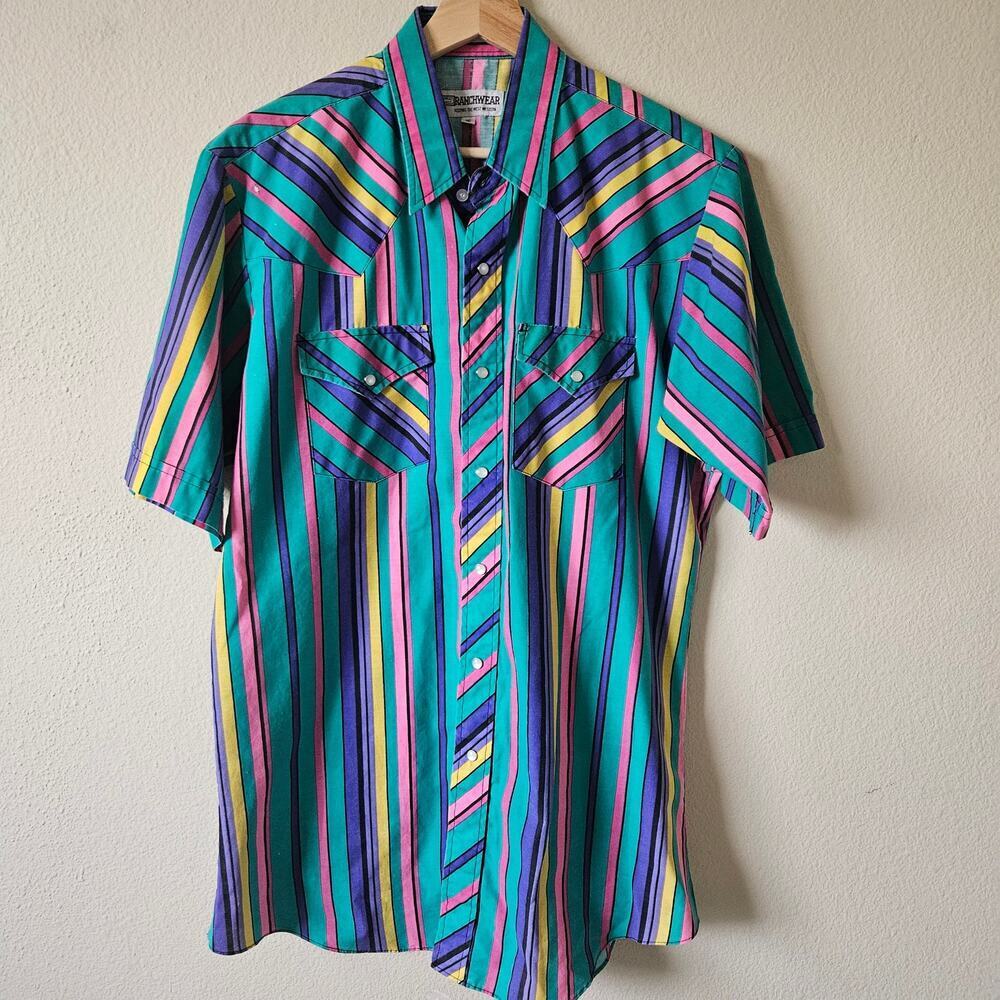 Vintage Corral West Ranchwear Button Up 16 / Large